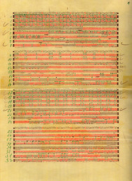 Peter Kubelka: Partitur fr den Film "Arnulf Rainer" (Ausschnitt)